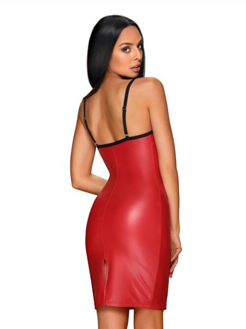 שמלה סקסית דמוי עור Redella -19760